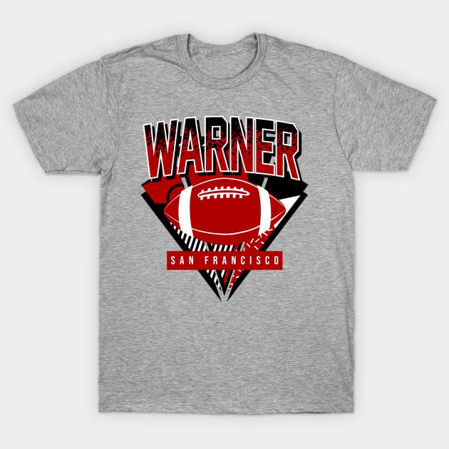 Warner San Francisco Retro Football T-Shirt by funandgames